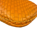 Bottega Veneta Orange Leather Intercciato Hobo Bag