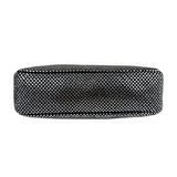 Prada Black Satin/Saffiano Leather Trim  Re-Edition Crystal-Studded Mini Pochette 2005