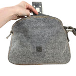 Fendi Light Denim Toned Canvas Baguette Shoulder Bag