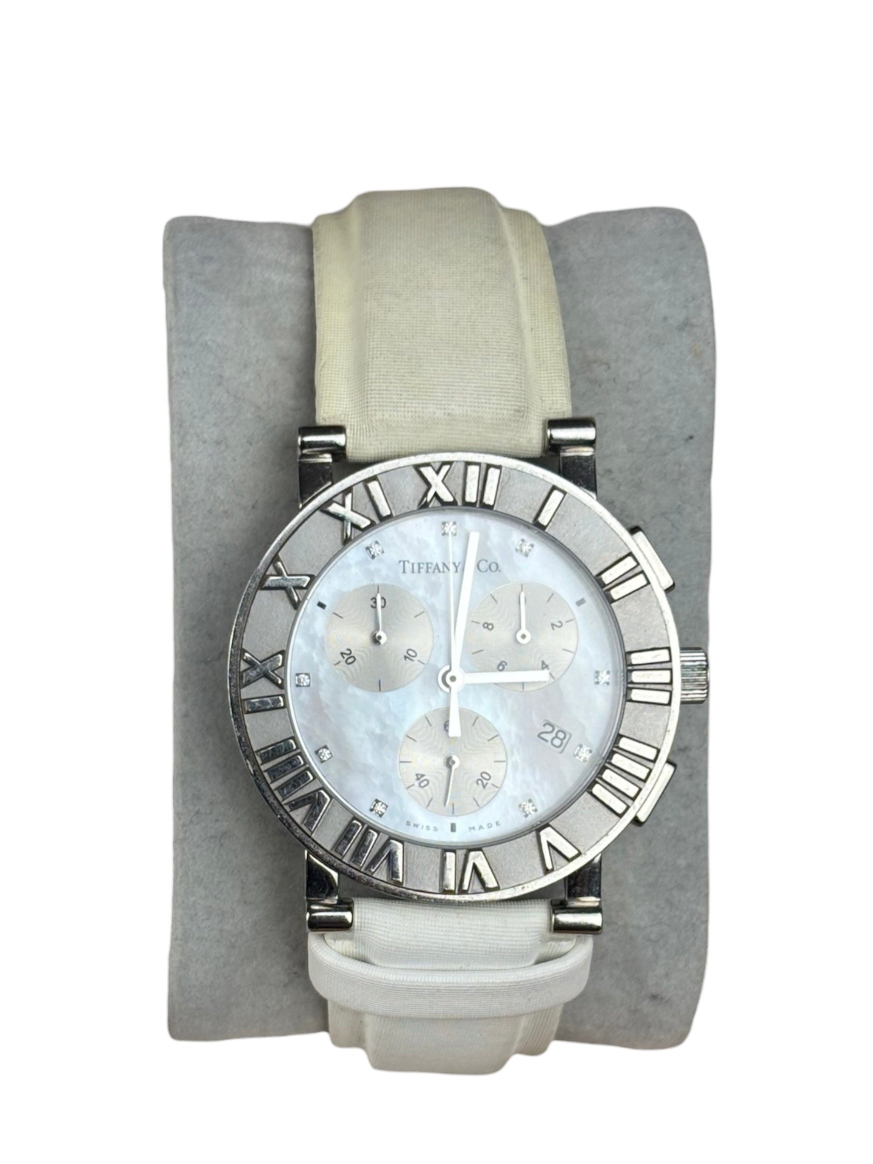 Tiffany & Co. Atlas Chronograph Mother Of Pearl Dial