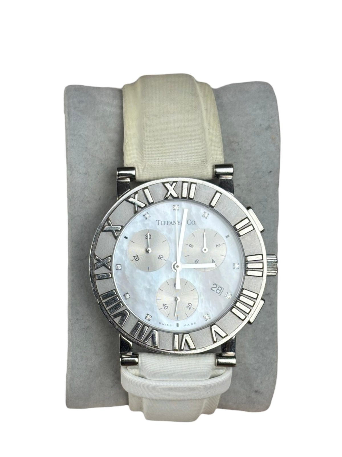 Tiffany & Co. Atlas Chronograph Mother Of Pearl Dial