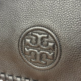 Tory Burch Black Marion Whipstitch Flap Shoulder Bag