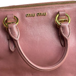 Miu Miu Pink Leather Two-Way Bag