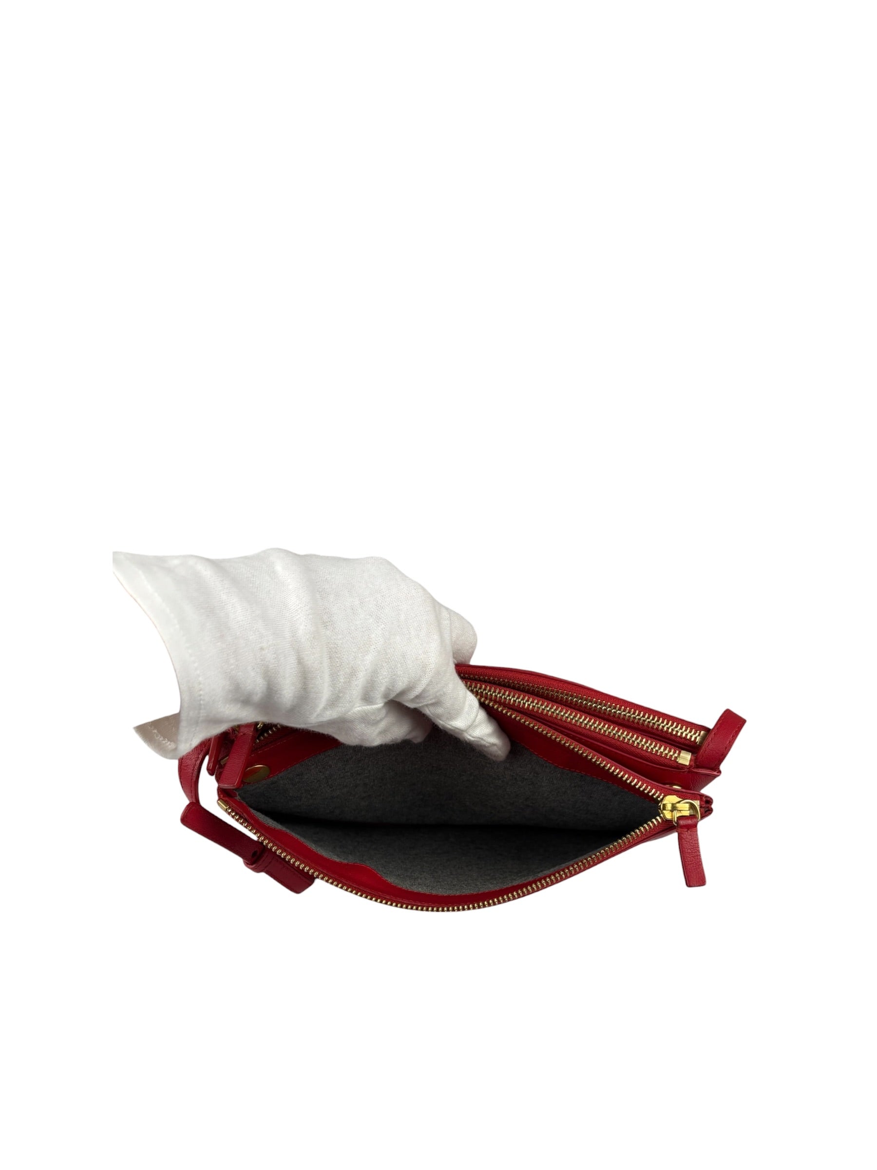 Celine Red Leather The Row 90's Shoulder Bag