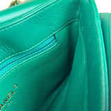 Chanel Green Lambskin Shoulder Bag 2018