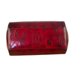 Cartier Red Patent Leather Logo Embossed Handbag