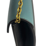 Celine Multi-Colored Leather Pocket Envelope Chain Wallet