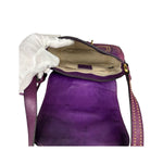 Gucci Vintage Purple Leather Small Snaffle Bit Shoulder Bag