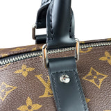 Louis Vuitton Black/Brown Monogram Keepall 55