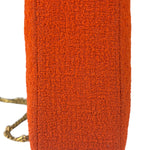 Chanel Vintage Red Quilted Tweed Shoulder Bag 1994