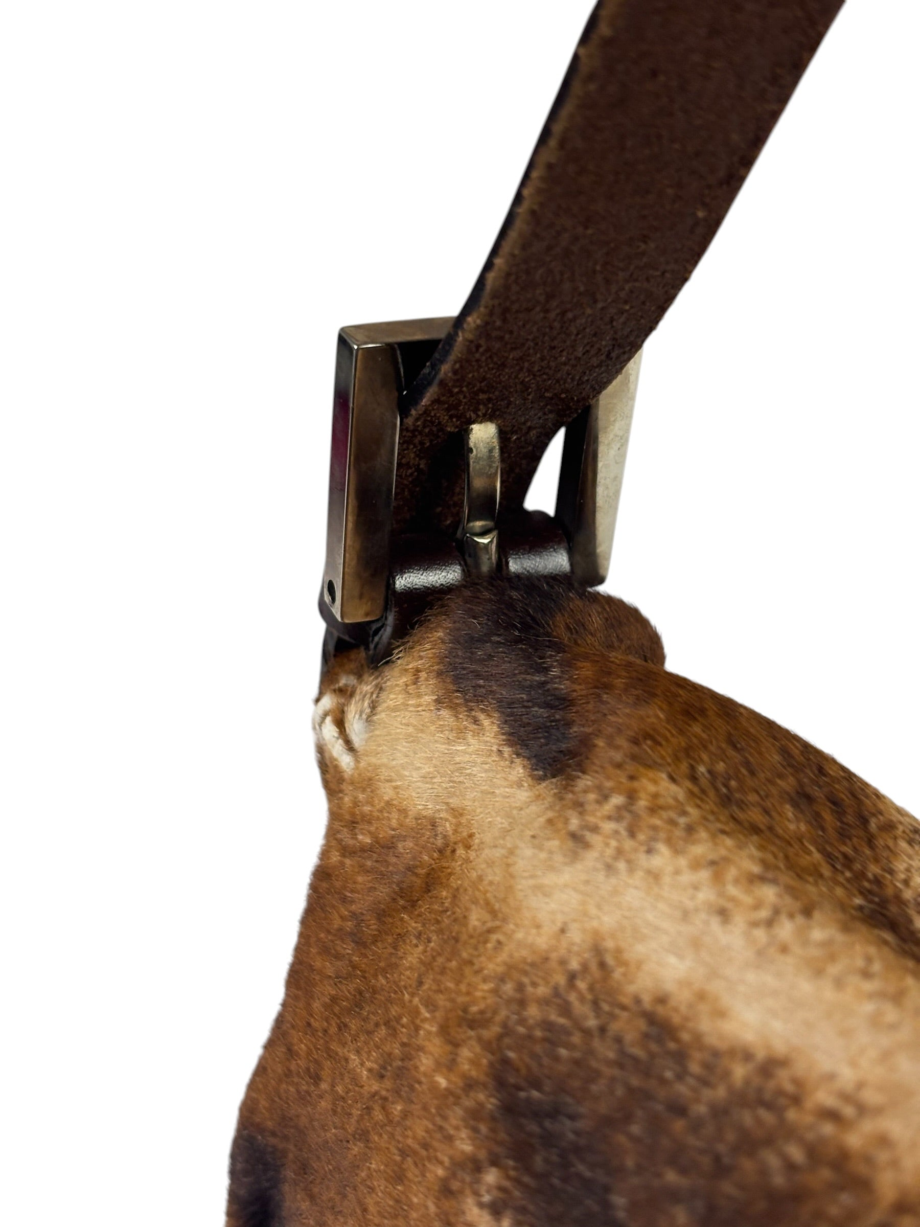 Fendi Pony Hair/Leather Trim Baguette