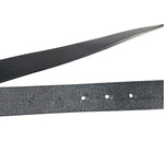 Gucci Black Leather G-Logo Buckle  Belt