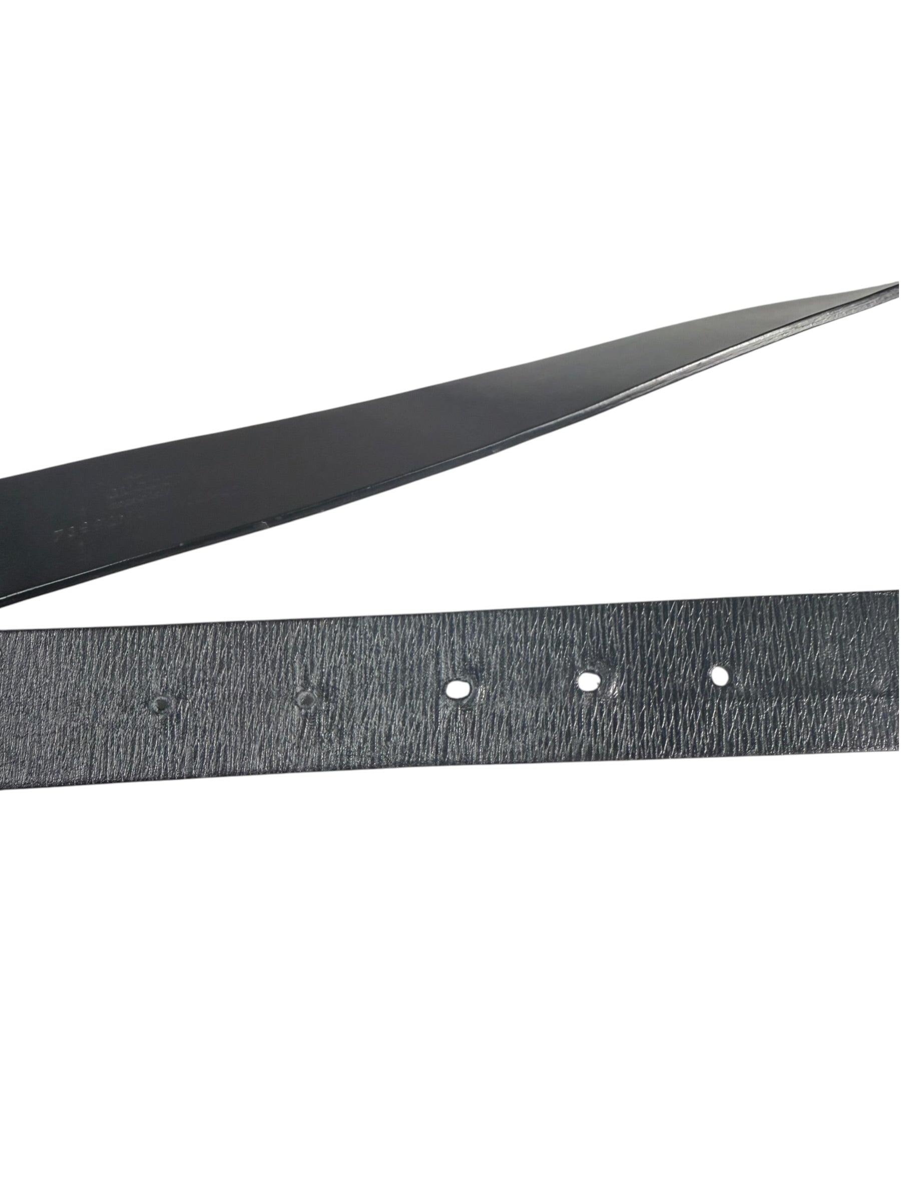 Gucci Black Leather G-Logo Buckle  Belt