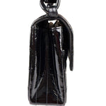 Chanel Vintage Black Leather In The Business Flap Handbag 1996
