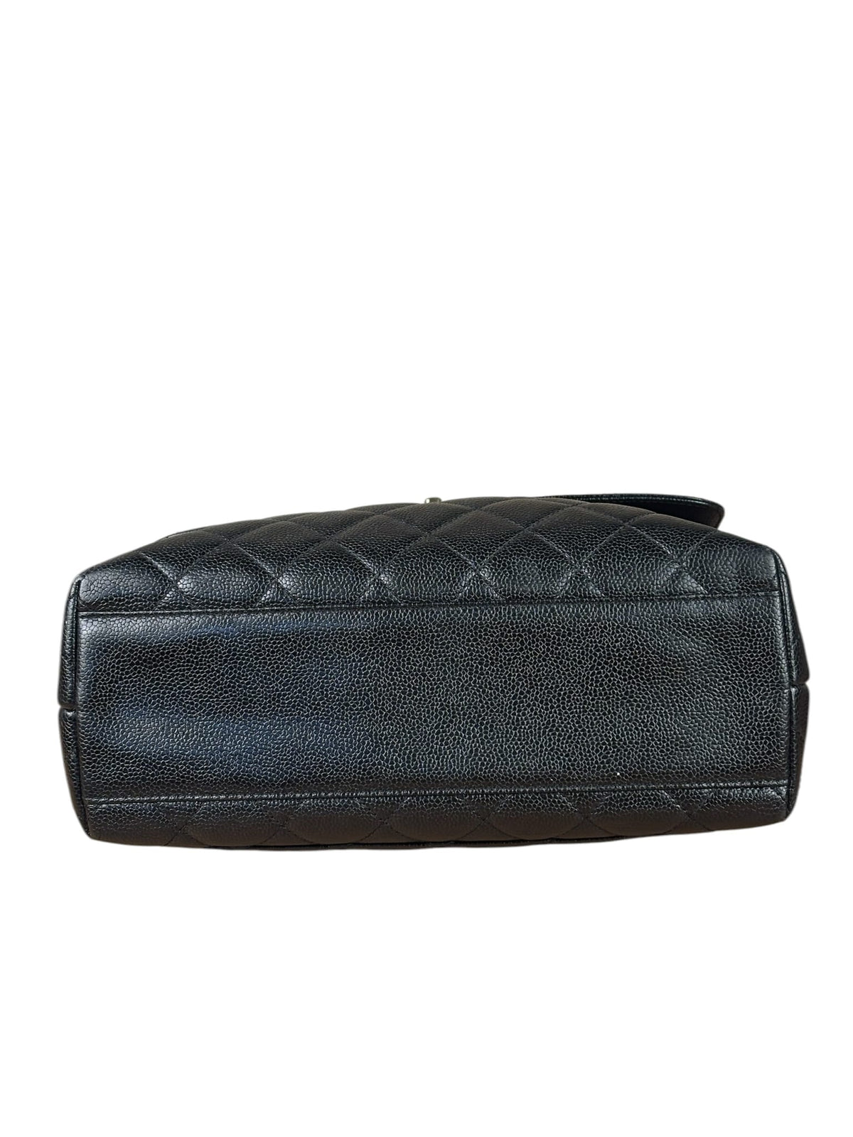 Chanel Black Caviar Quilted Medium Top Handle Bag 2000