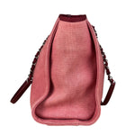 Chanel Coral Pink Medium Deauville Shopping Tote Bag 2014