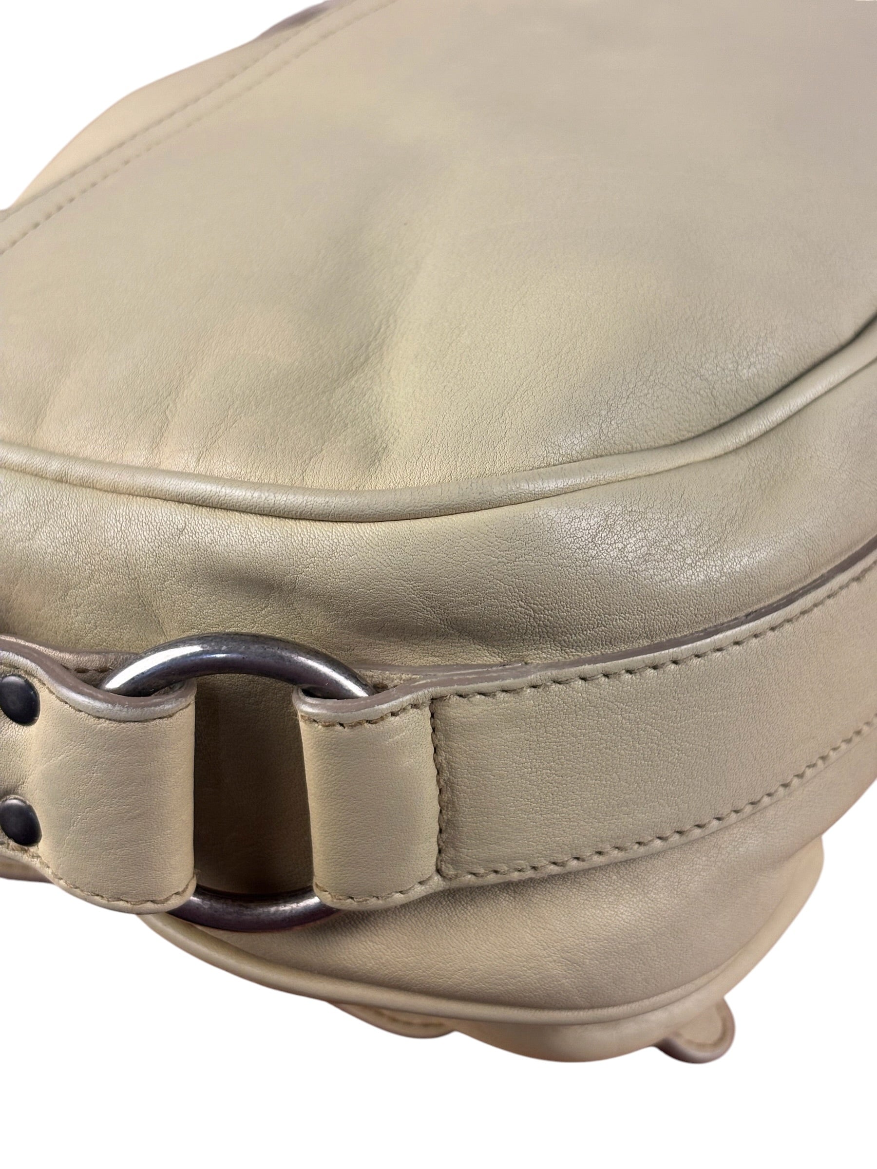 Christian Dior Vintage Beige Marrakech Medium Shoulder Bag