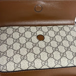 Gucci Brown Leather GG Horsebit Camera Bag 1955