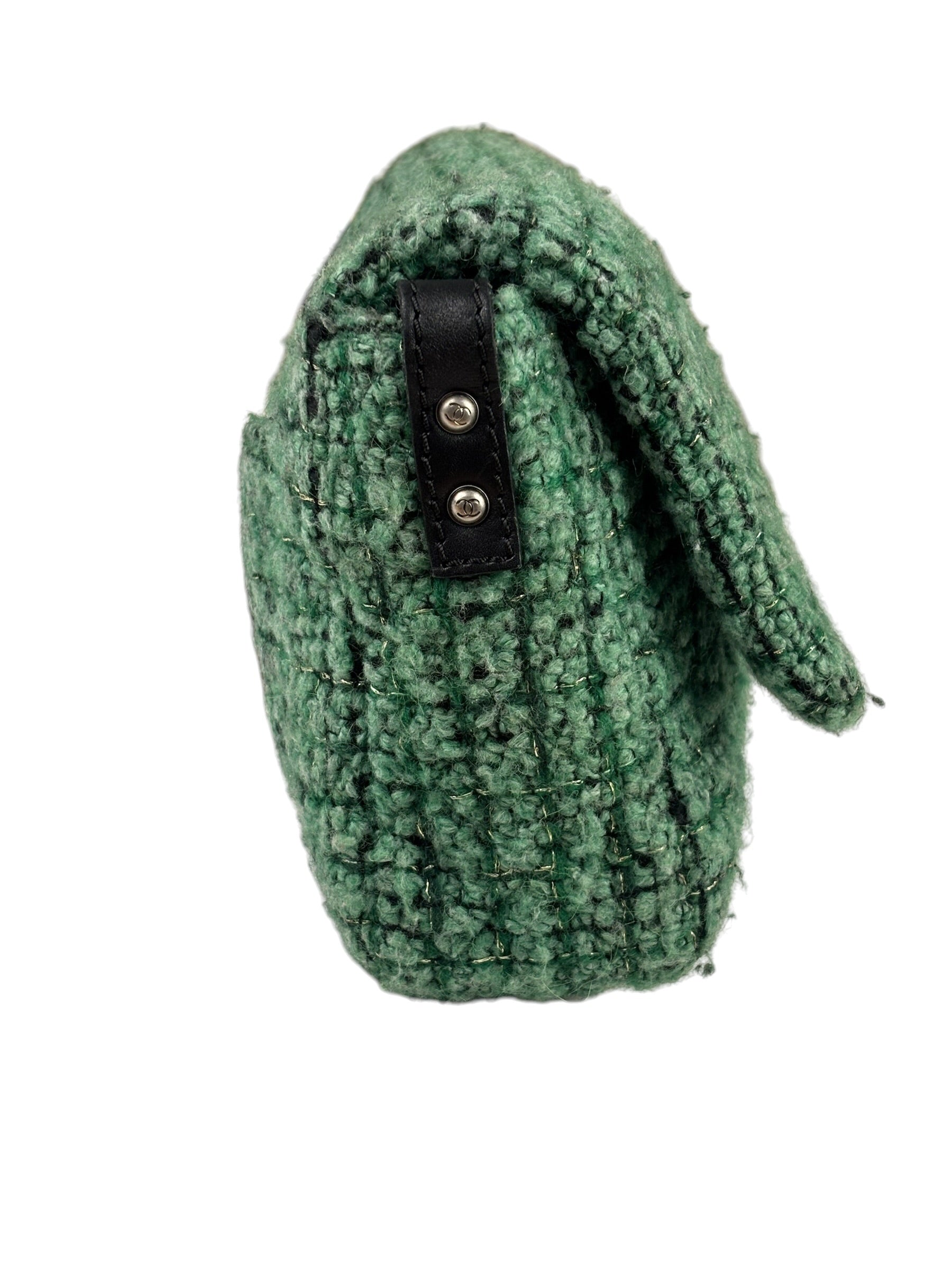 Chanel Green Tweed Easy Reissue Flap Bag 2009