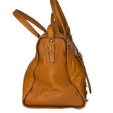 Balenciaga Brown Lambskin Riva Velo Two-Way Bag