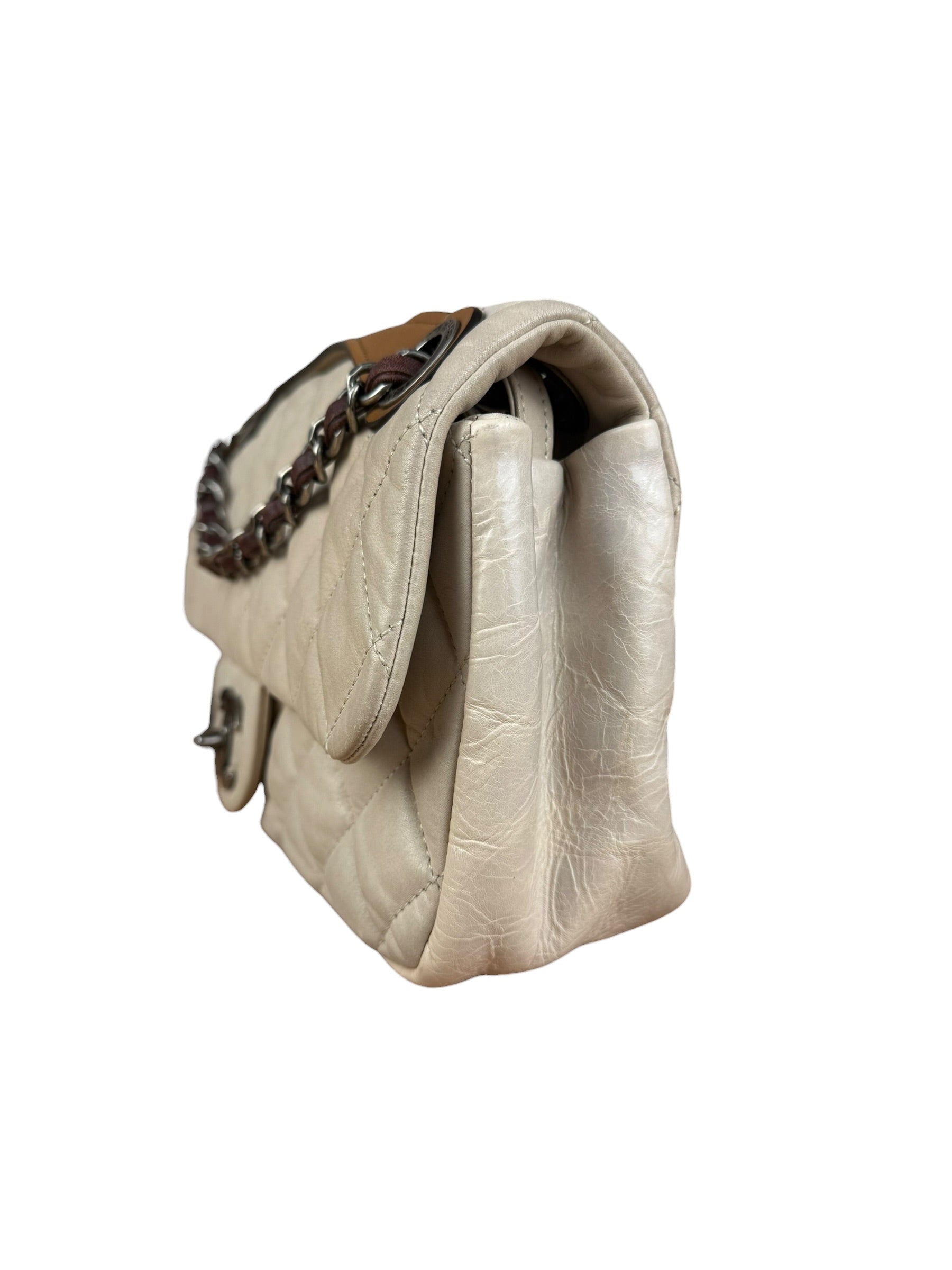 Chanel Beige Iridescent In-The-Mix Flap Bag 2011