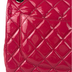 Chanel Hot Pink Large Patent Leather Double Flap Shoulder Bag 2014
