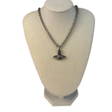 Vivienne Westwood Silver Bas Relief Pendant Necklace