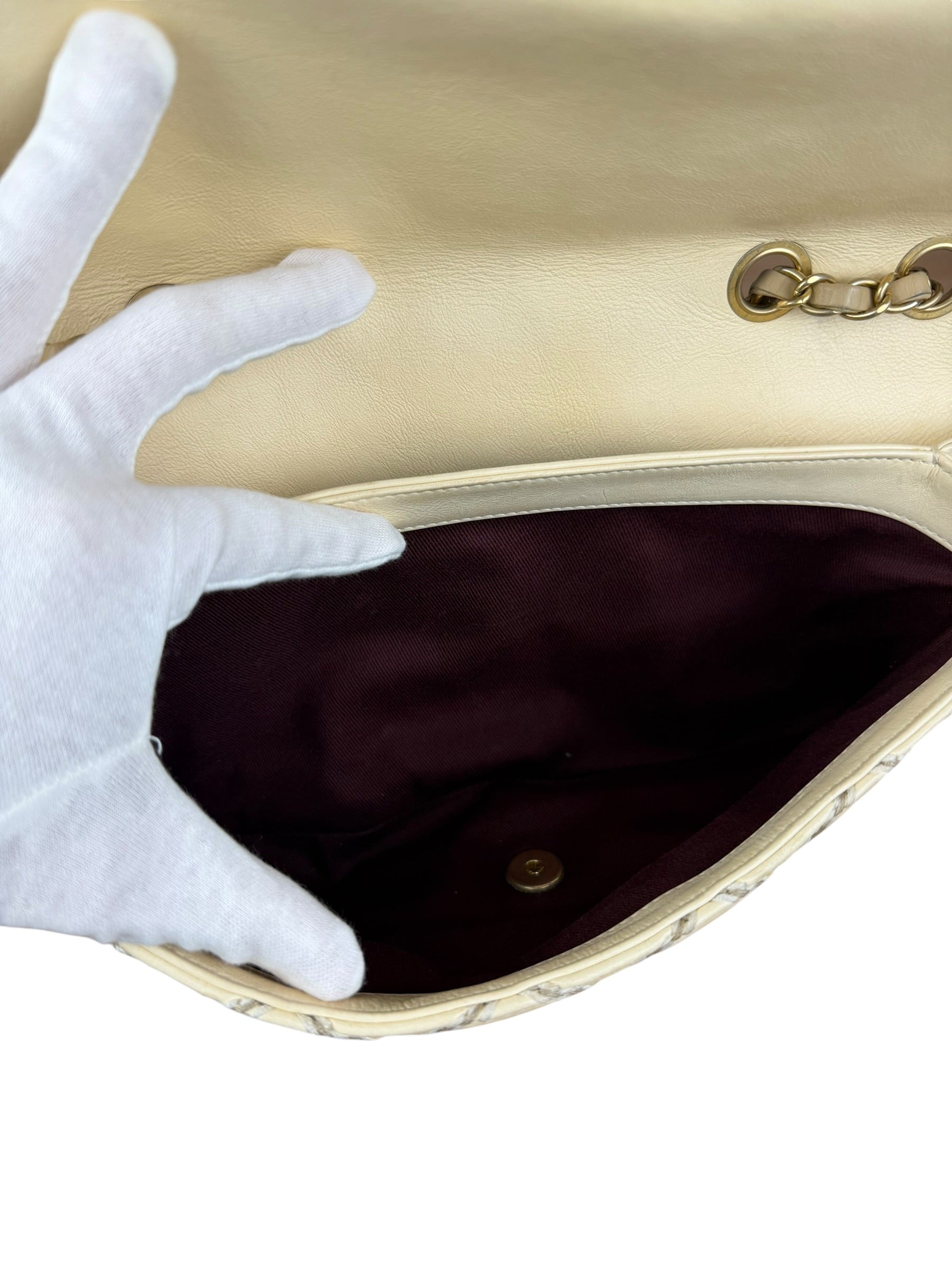 Chanel Beige Ultimate Stitch Flap 2014