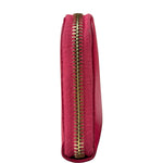 Yves Saint Laurent Pink Leather Zip Around Long Wallet