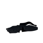 Gucci Black Leather Trim GG Double Pocket Bel Bag