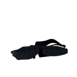 Gucci Black Leather Trim GG Double Pocket Bel Bag