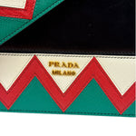 Prada Muilticolor Calfskin Esplanade Crossbody Bag