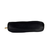 Loewe Leather Bracelet Pleated Pouch Bag Black