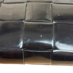 Bottega Veneta Black Leather Maxi Intrecciato Cassette Flap Bag