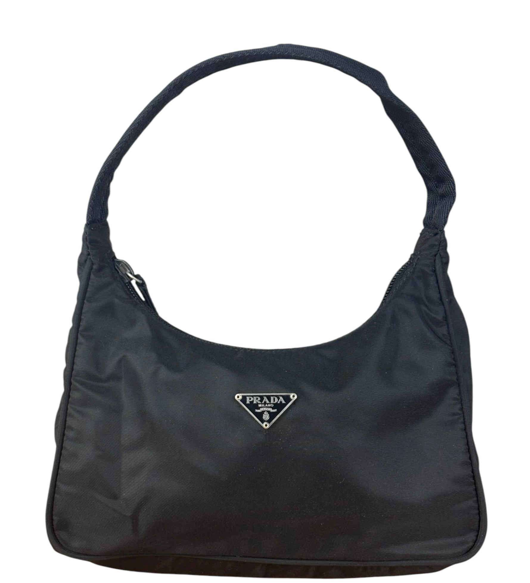 Prada Black Tessuto Nylon Shoulder Bag