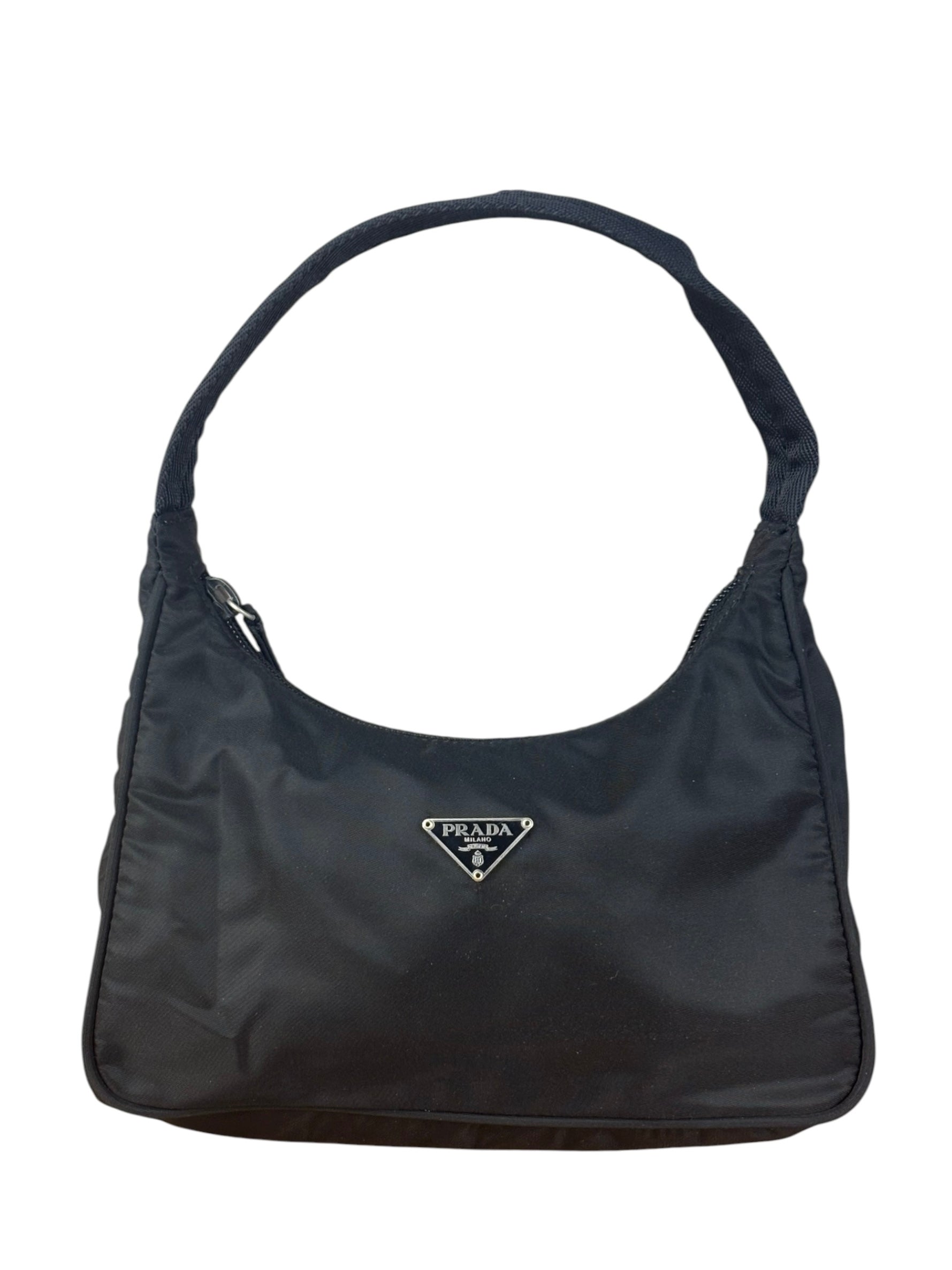 Prada Black Tessuto Nylon Shoulder Bag