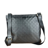 Gucci GG Black Leather Crossbody Bag