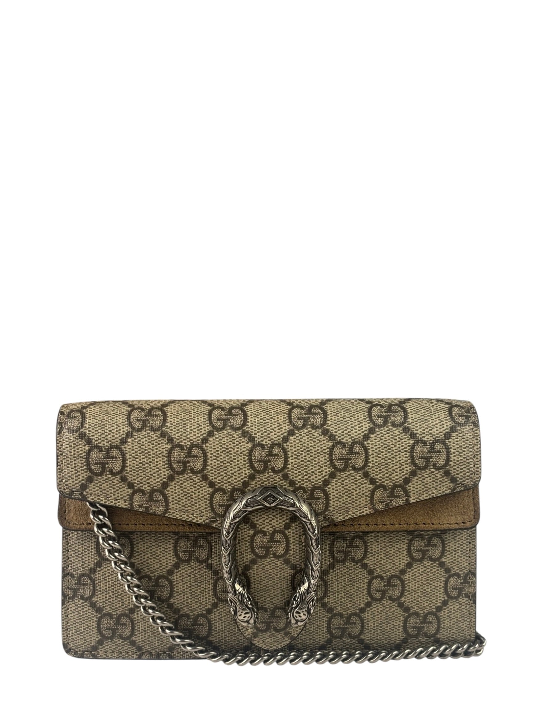 Gucci Beige GG Supreme Nano Dionysus Shoulder Bag