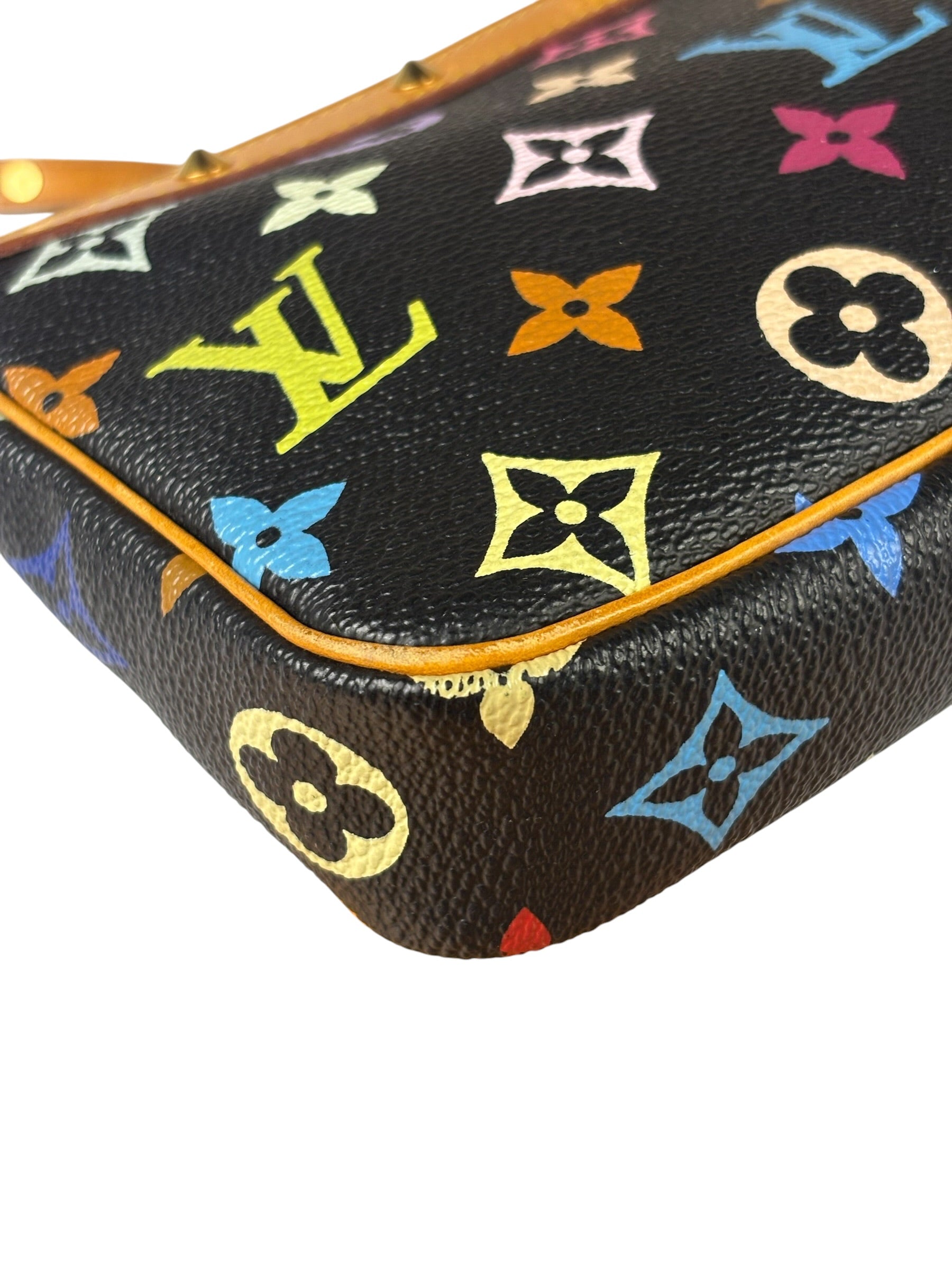 Louis Vuitton x Takashi Murakami Black Monogram Pochette