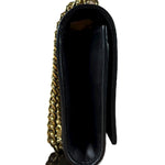 Louis Vuitton Black Leather Louis Chain Pochette