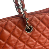 Chanel Red Quilted Calfskin In The Business Tote 2011