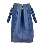 Prada Blue Galleria Saffiano Leather Tote