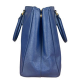 Prada Blue Galleria Saffiano Leather Tote