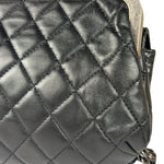 Chanel Black Python Leather Kiss-Lock Flap Bag 2015