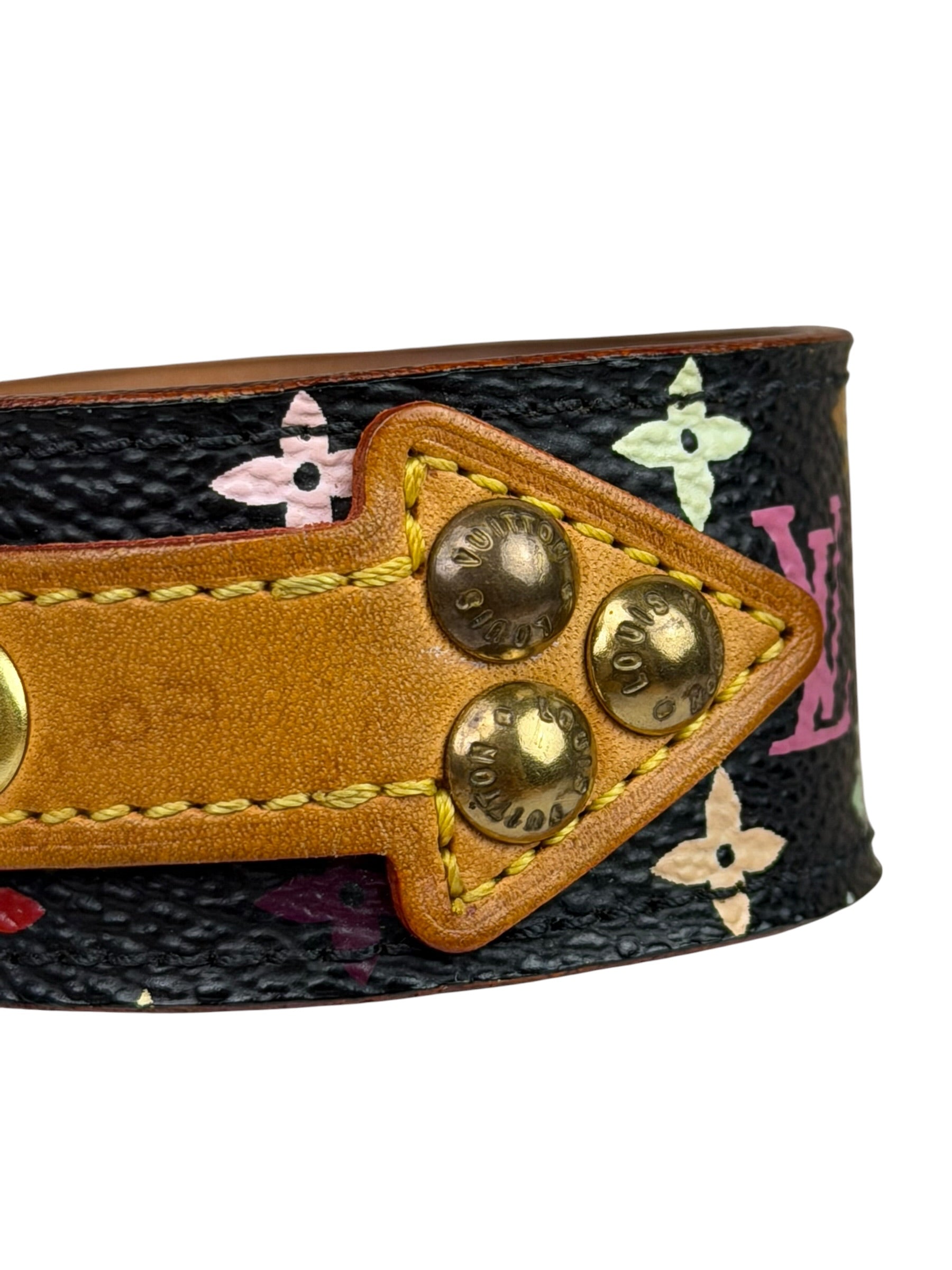 Louis Vuitton Black/Brown Multicolor-Monogram Theda Force Bracelet