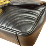 Gucci Black Leather Marmont Shoulder Bag