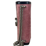 Gucci Pink Leather Trim Dionysus Corduroy Shoulder Bag