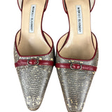 Manolo Blahnik Lizard Skin Kitten Heels