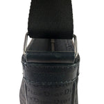 Christian Dior Black Leather Trim Canvas Dior Print Crossbody Bag
