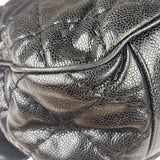 Chanel Black Caviar Quilted Coco Pleats Flap Two-Way Bag 2012
